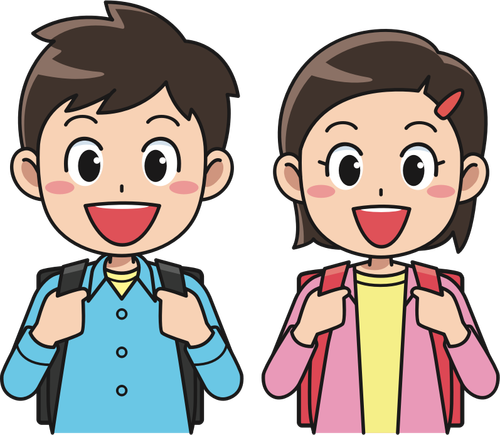 Students With Backpacks Image Clipart