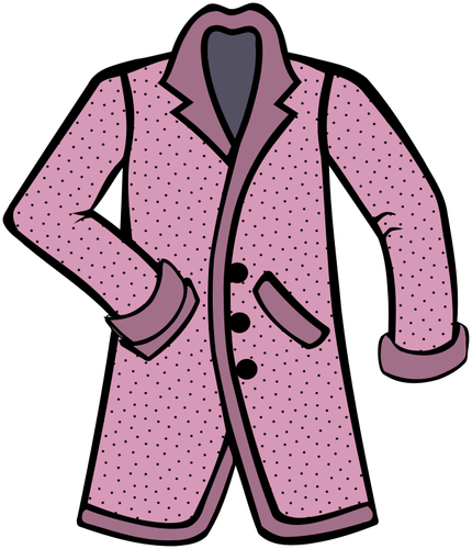 Stylish Pink Coat Clipart