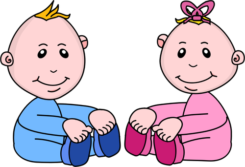 Boy And Girl Playing Clipart
