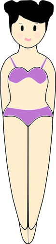 Girl In A Bathing Suit Clipart