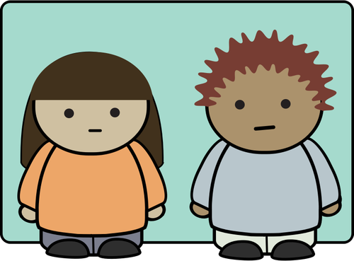 Of A Boy And A Girl Clipart