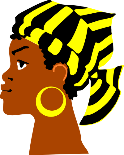 African Lady'S Head Clipart