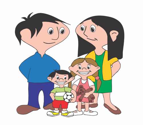 Happy Family Image Clipart