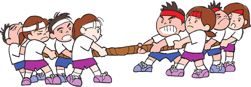 Pulling Rope Competition Clipart