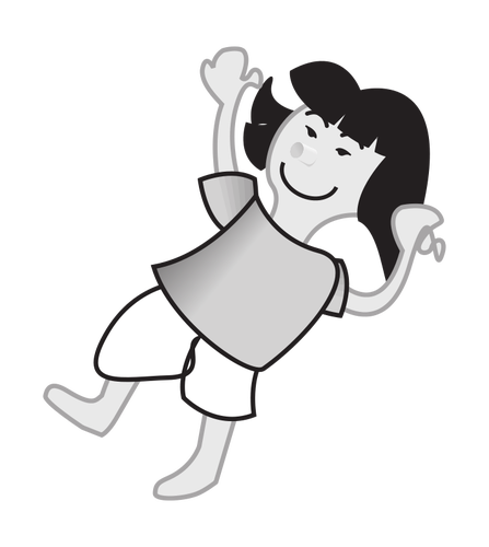 Of A Girl Floating Clipart
