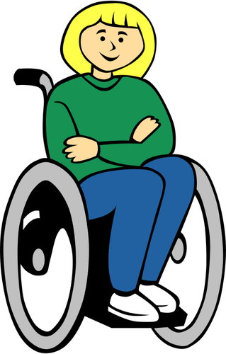 Girl In Wheelchair Clipart