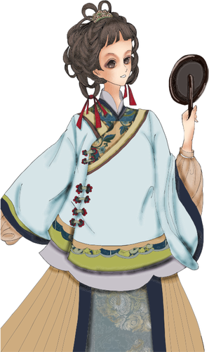 Aristocratic Chinese Lady Clipart