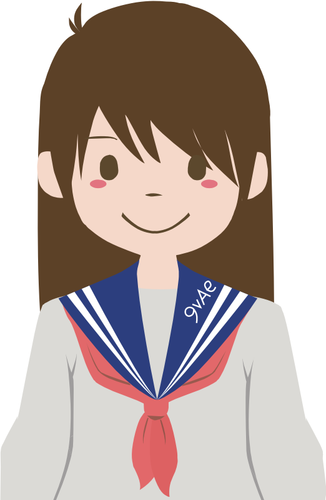 Talking Schoolgirl Animation Clipart