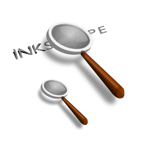 Two Magnifiers Clipart