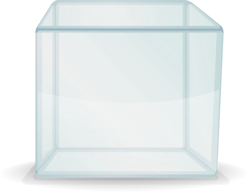 Of Transparent Cube Box Clipart
