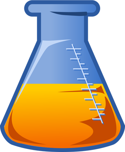 Conical Flask Illustration Clipart