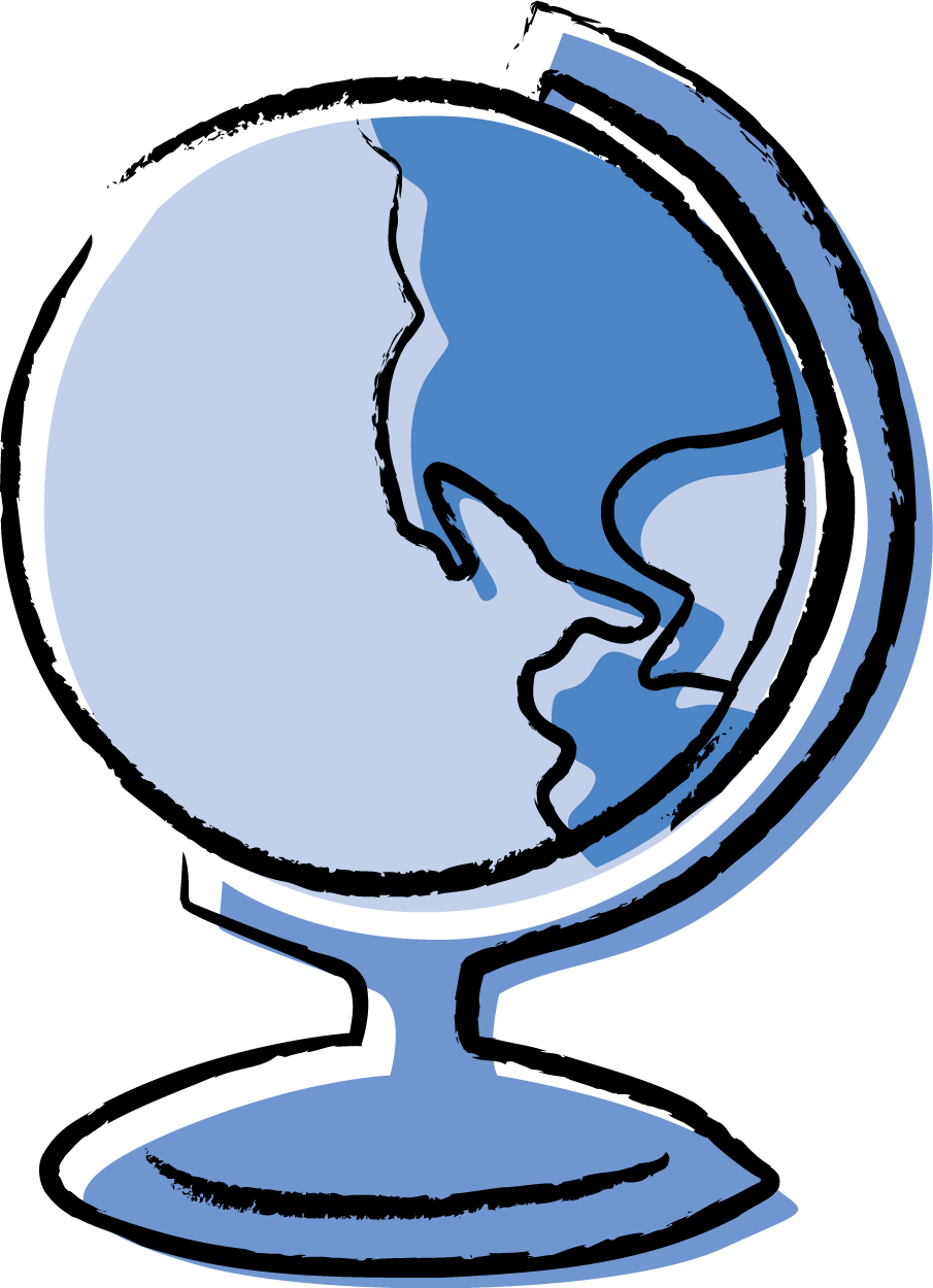 Earth Globe At Vector Free Download Png Clipart