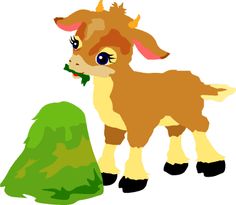 Cartoon Goat Vector In Open Office Drawing Clipart