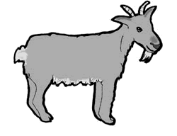 Spotted Goat At Vector Hd Image Clipart