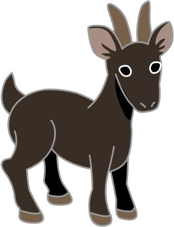 Cartoon Goat Vector In Open Office Drawing Clipart
