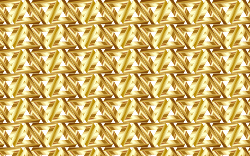 Seamless Golden Triangles Pattern Clipart