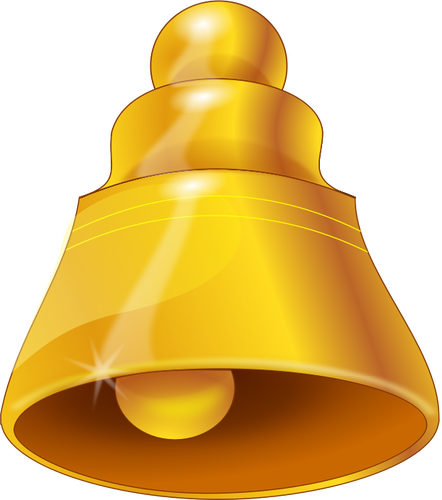 Of Golden Bell Symbol Clipart