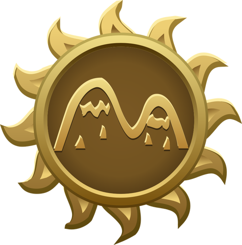 Of Golden Hills Emblem Clipart