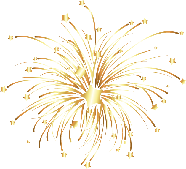 Vector Euclidean Fireworks Golden Download Free Image Clipart