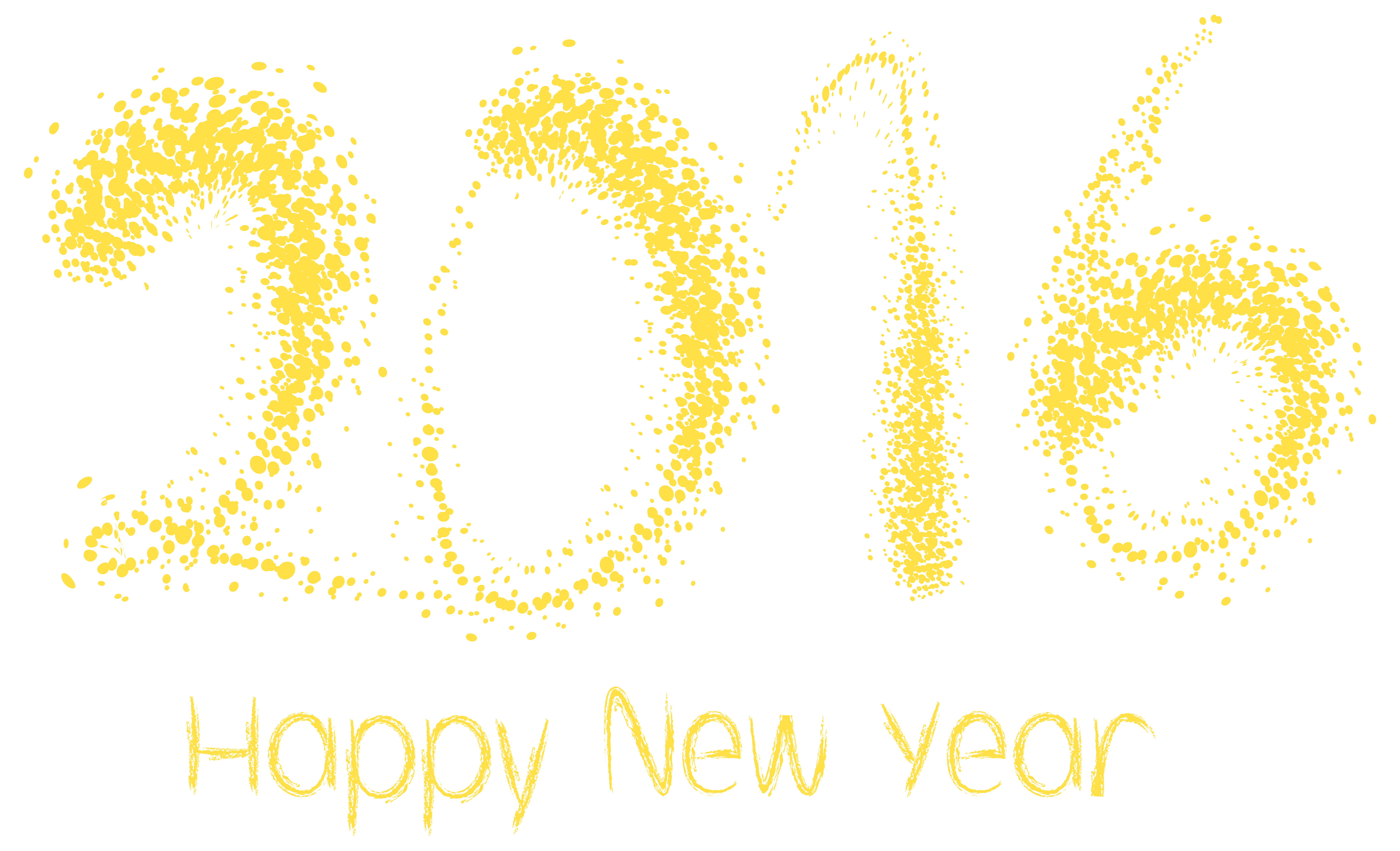 Graphic Pattern Yellow Design Year 2016 Happy Clipart