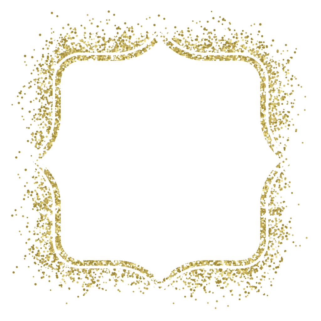 Picture Gold Frame Material Vector Glitter Clipart