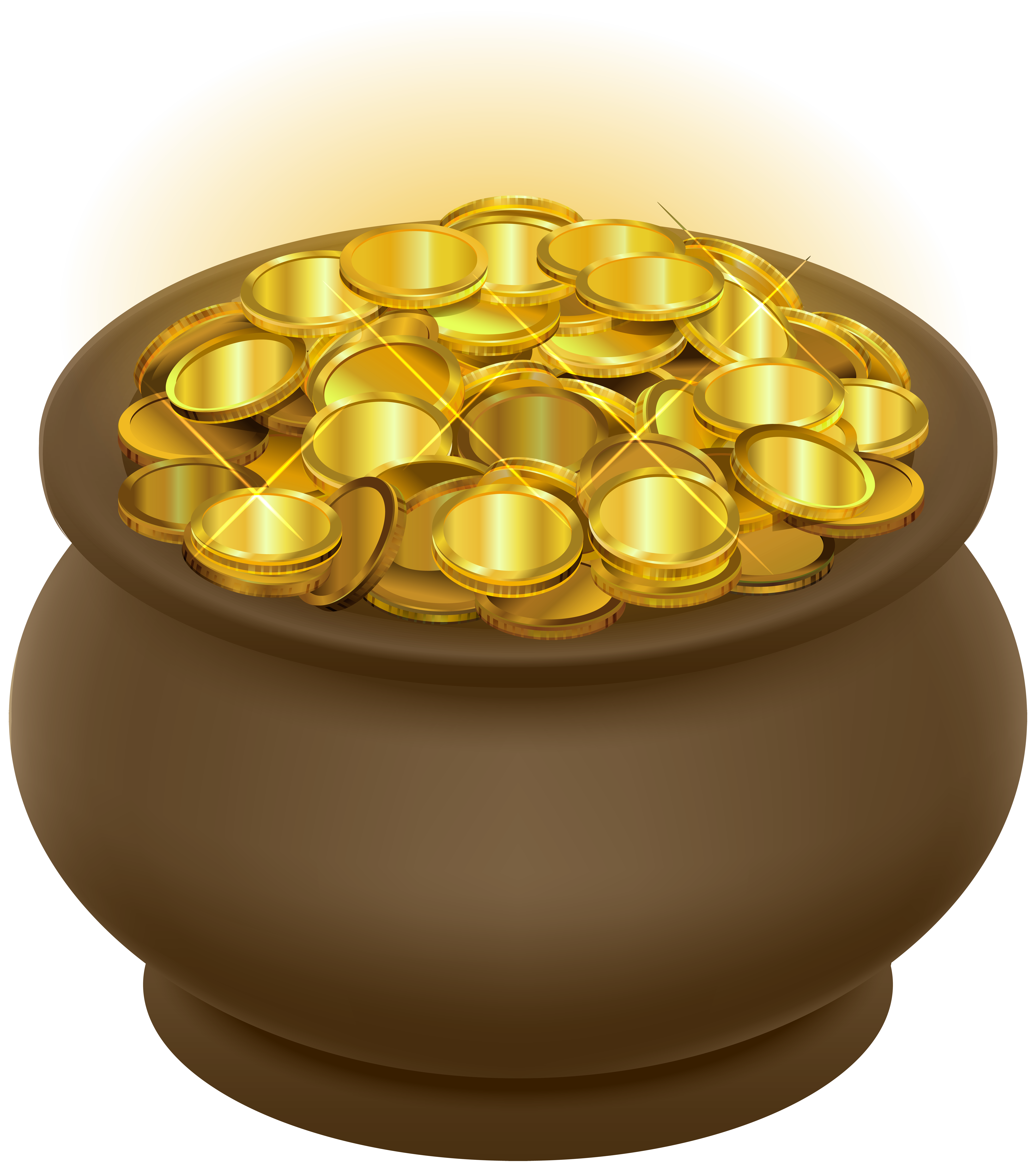 Download Gold Of Pot Illustration Transparent Coin Photography Clipart PNG Free...