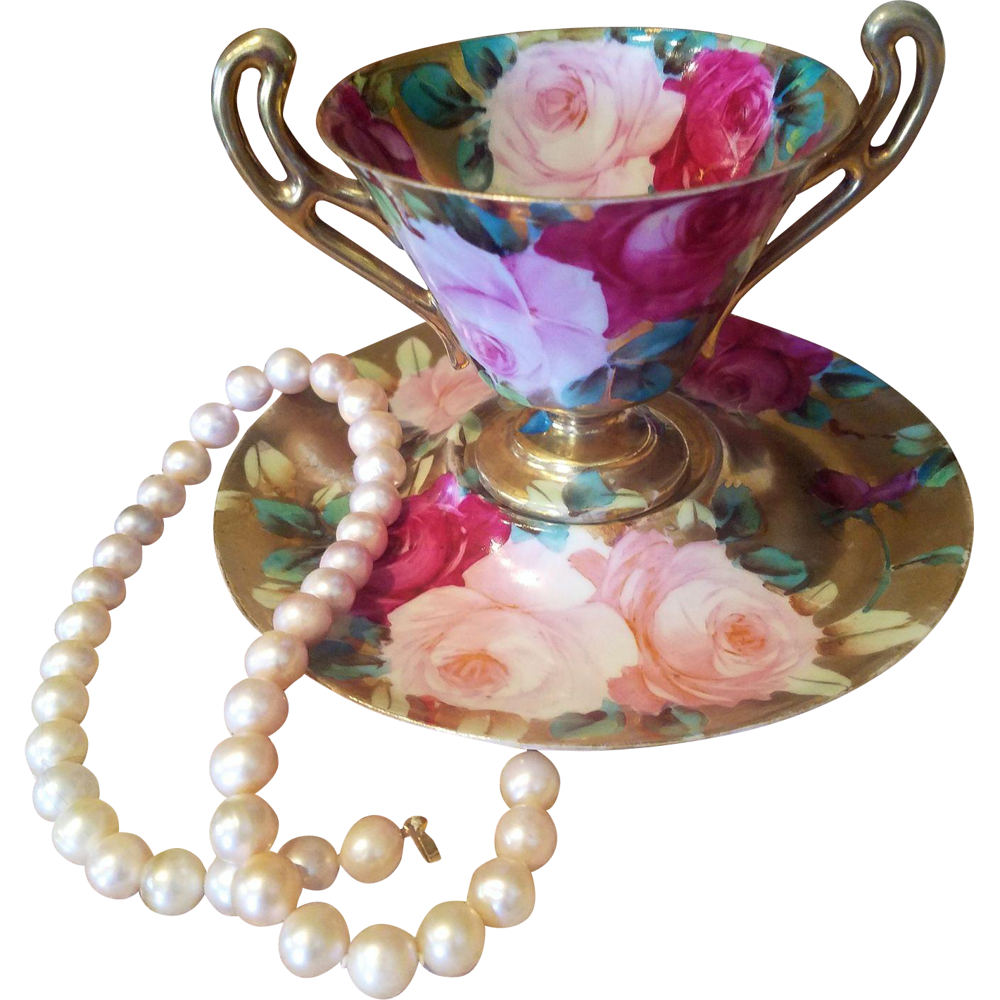 Golden Jewellery Cup Vase Table-Glass Tableware Clipart