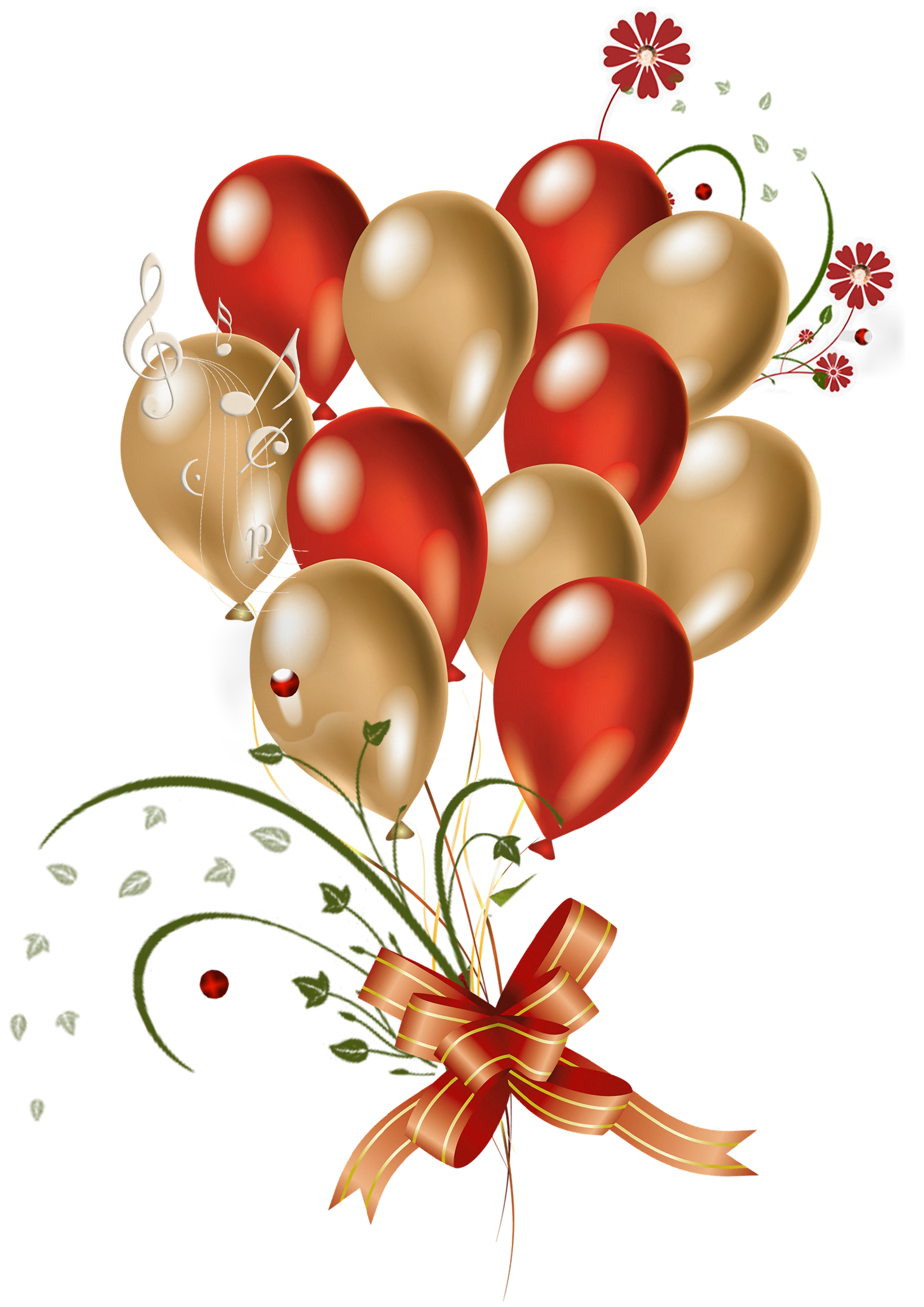 And Gold Balloon Balloons Transparent Red Clipart
