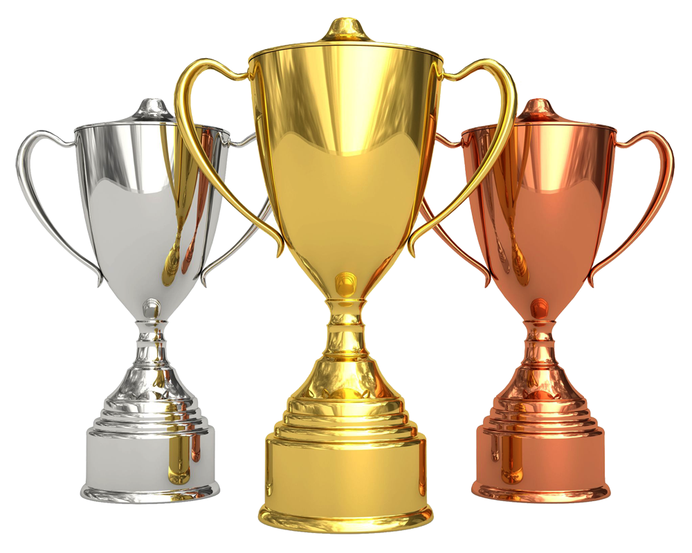 Trophy Golden Cup Competition Award Medal Clipart