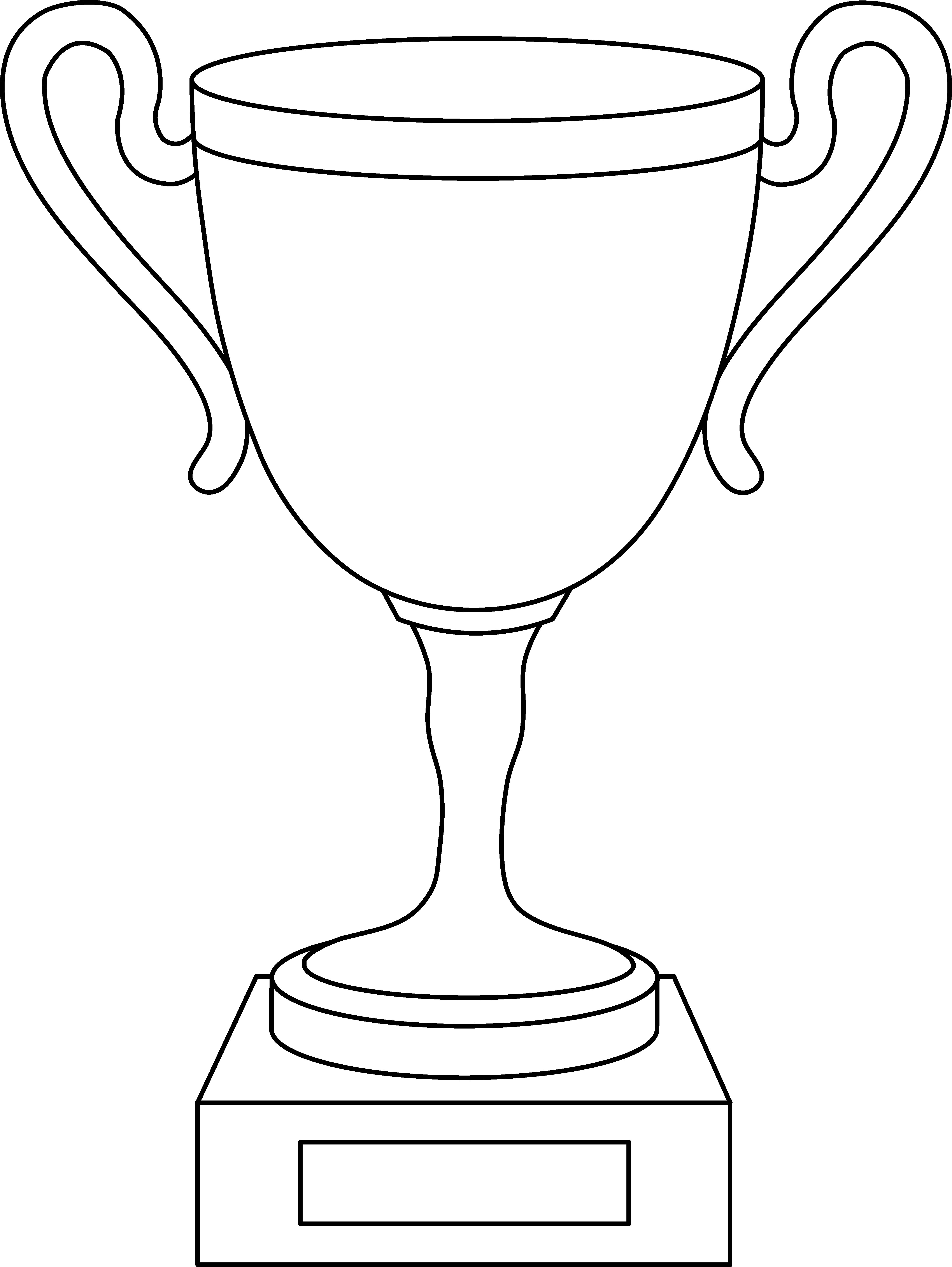 Trophy Golden Coloring Cup Award Book Clipart