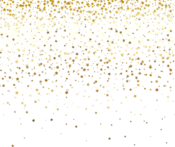 Pattern White Stars Gold Falling Free Transparent Image HQ Clipart