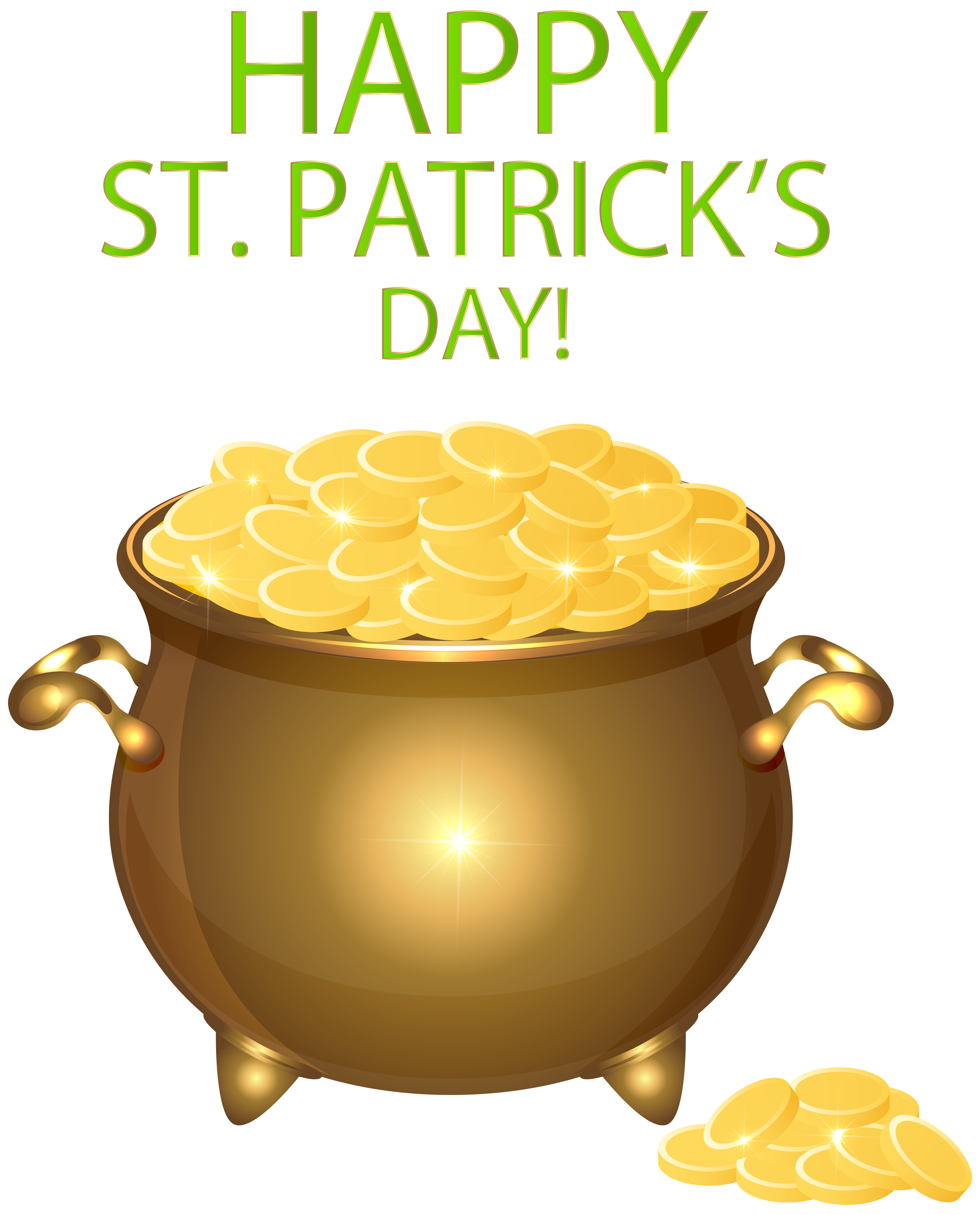 Gold Of Pot Day Saint Patrick'S Transparent Clipart