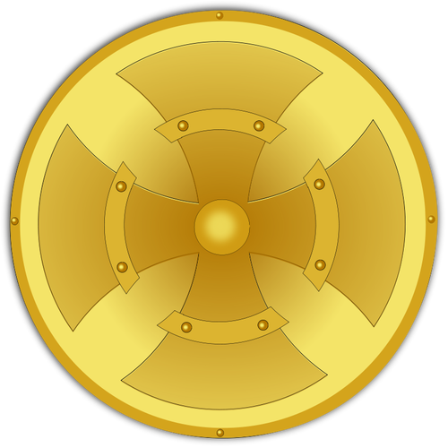 Golden Shield Clipart