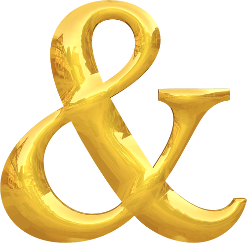 Gold Typography & Clipart