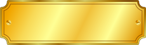 Of Shiny Gold Plaquette Clipart