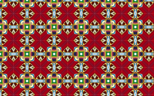 Seamless Pattern With Golden Details Clipart