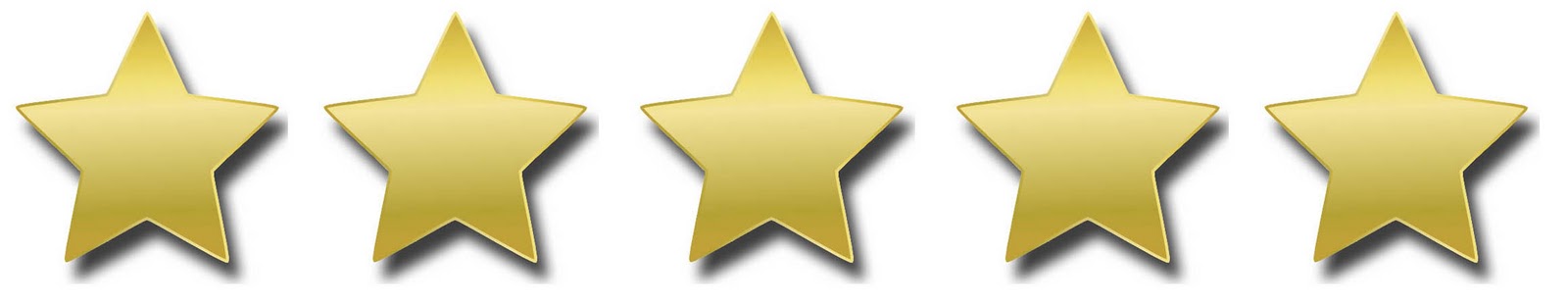 5 Gold Stars Png Image Clipart
