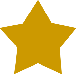Gold Star At Vector Transparent Image Clipart