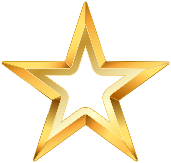 Gold Star Transparent Image Hd Photo Clipart