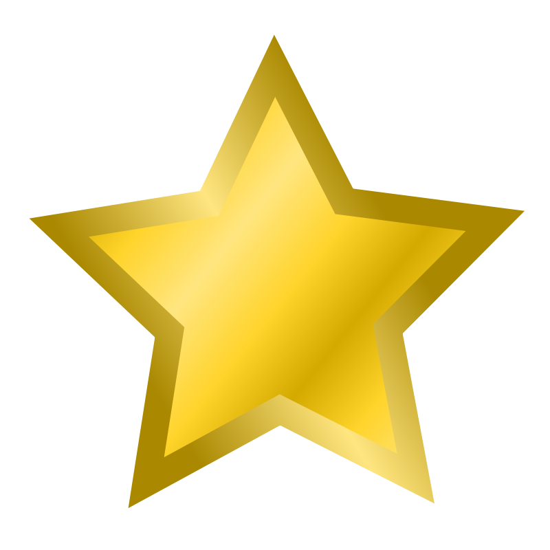 Gold Star No Images Hd Photo Clipart