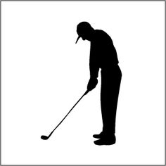 Golf Player Silhouette Pictures Net People Clipart