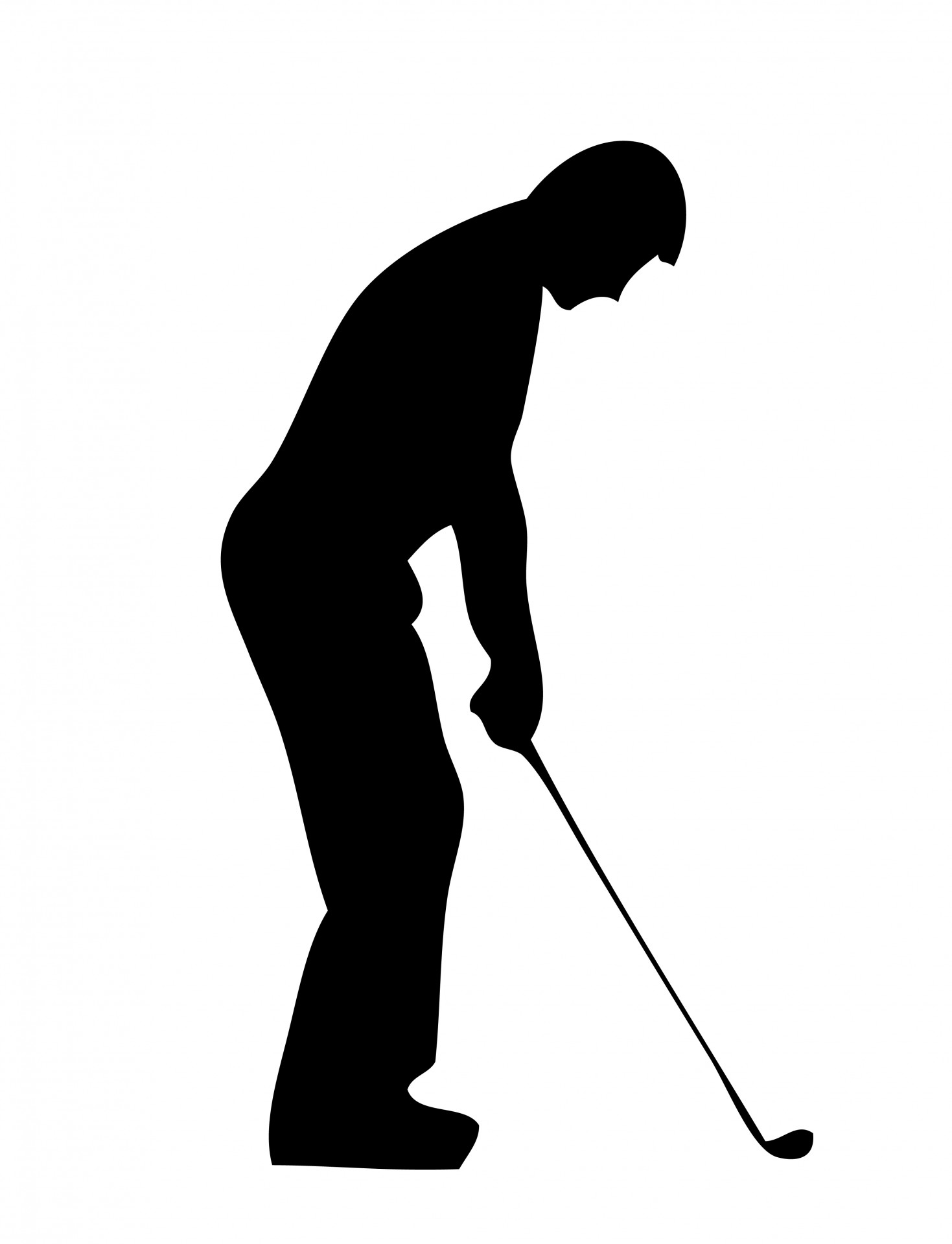 Golf Player Silhouette Image Png Clipart