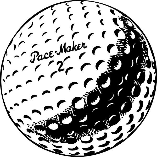 Golf Ball Golfball Vector In Open Office Clipart