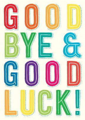 Goodbye And Good Luck Transparent Image Clipart