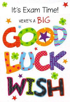 Good Luck On Your Test Png Images Clipart
