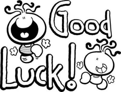 Good Luck Black And White Download Png Clipart