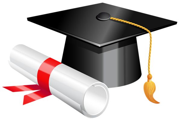 Graduation Cap And Diploma Picture Graphics Clipart