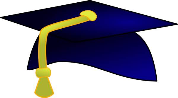 Graduation Cap Blue Image Png Clipart