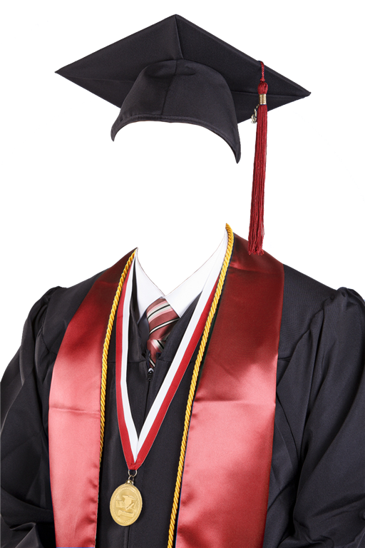 Ceremony Square Cap Graduation Academic Robe Dress Clipart