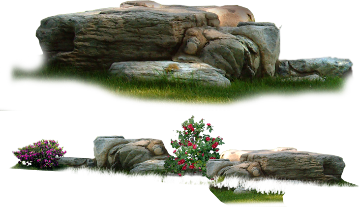 Stone Park Garden Landscape Nature PNG Download Free Clipart